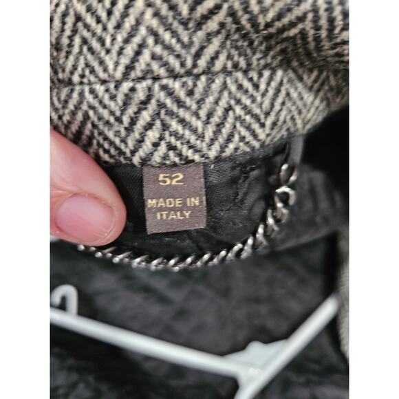 Burberry Men's Black Wool Tweed Suit Blazer Suit Jacket Size 52 - Picture 10 of 10